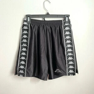 Youth Kappa Black Logo Basketball Shorts‎